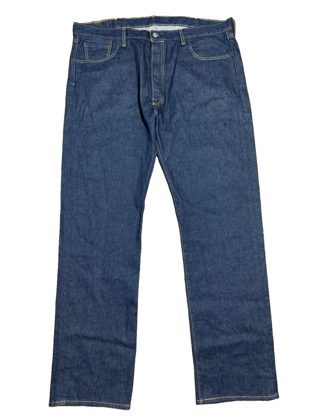 Levi’s 501 Jeans Mens 42x36 Button Fly Regular Fit Dark Wash Straight Leg Casual
